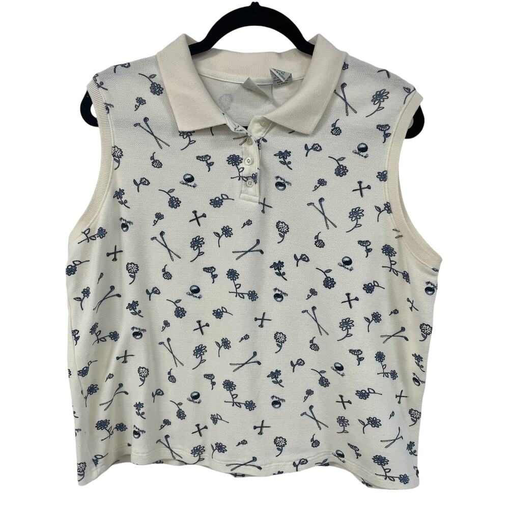 Vintage Classic Elements Golf Theme Sleeveless Po… - image 1